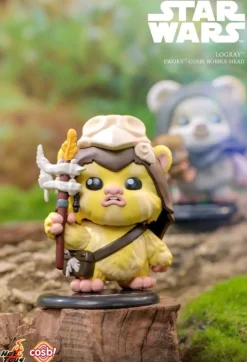Star Wars - Ewok Cosbi Bobble-Head Collection Blind Box Hot Toys Figure (Display of 8)