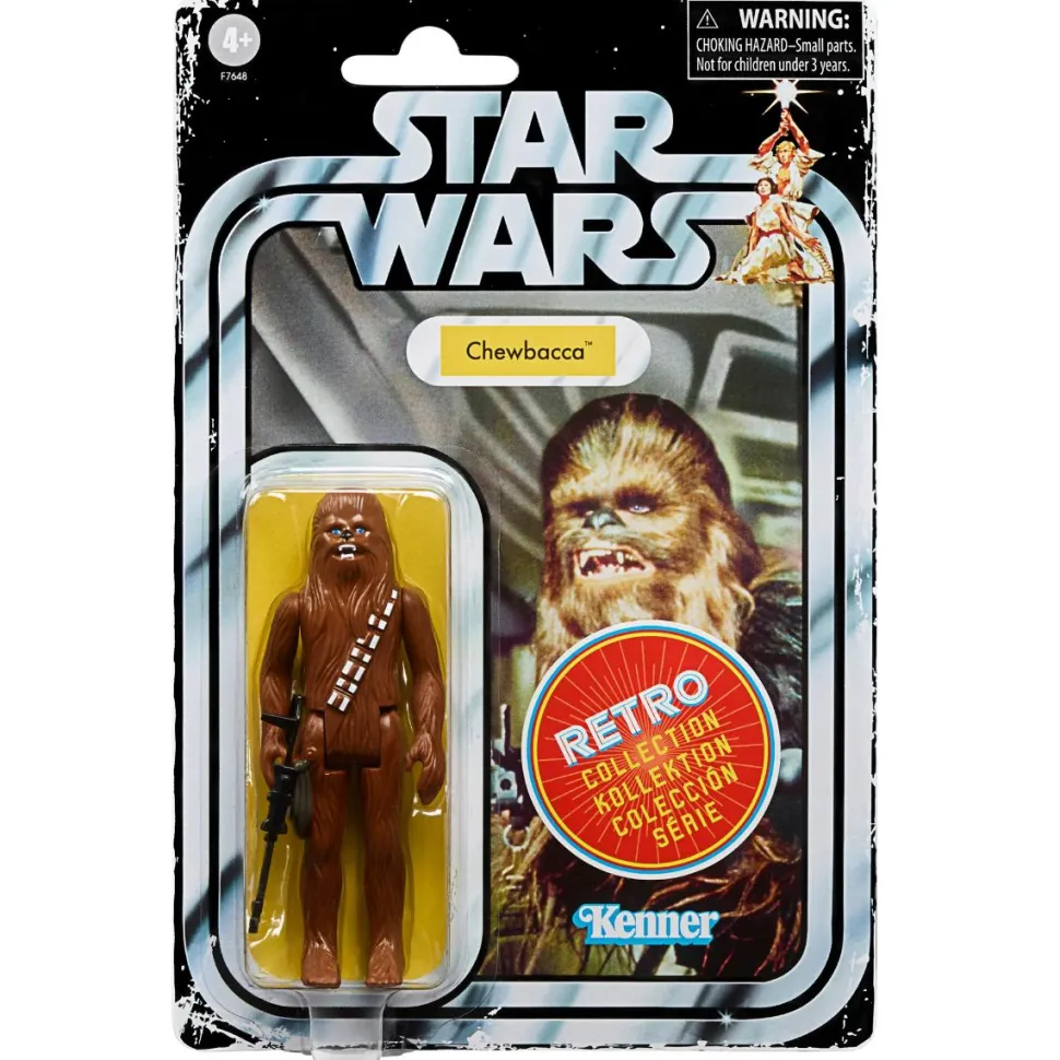 Star Wars - Luke Skywalker, Darth Vader, Han Solo, Princess Leia, Chewbacca & Stormtrooper Retro Collection Kenner 3.75" Action Figure 6-Pack