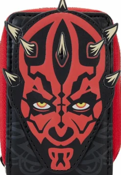 Star Wars - Phantom Menace 25th Anniversary Darth Maul Glow in the Dark 4" Faux Leather Accordion Wallet