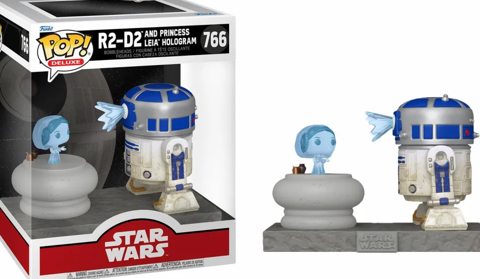 Star Wars - R2-D2 & Princess Leia Hologram Deluxe Pop! Vinyl Figure