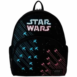 Star Wars - Rebels VS Empire Galactic Glow in the Dark Light Up 13" Faux Leather Mini Backpack