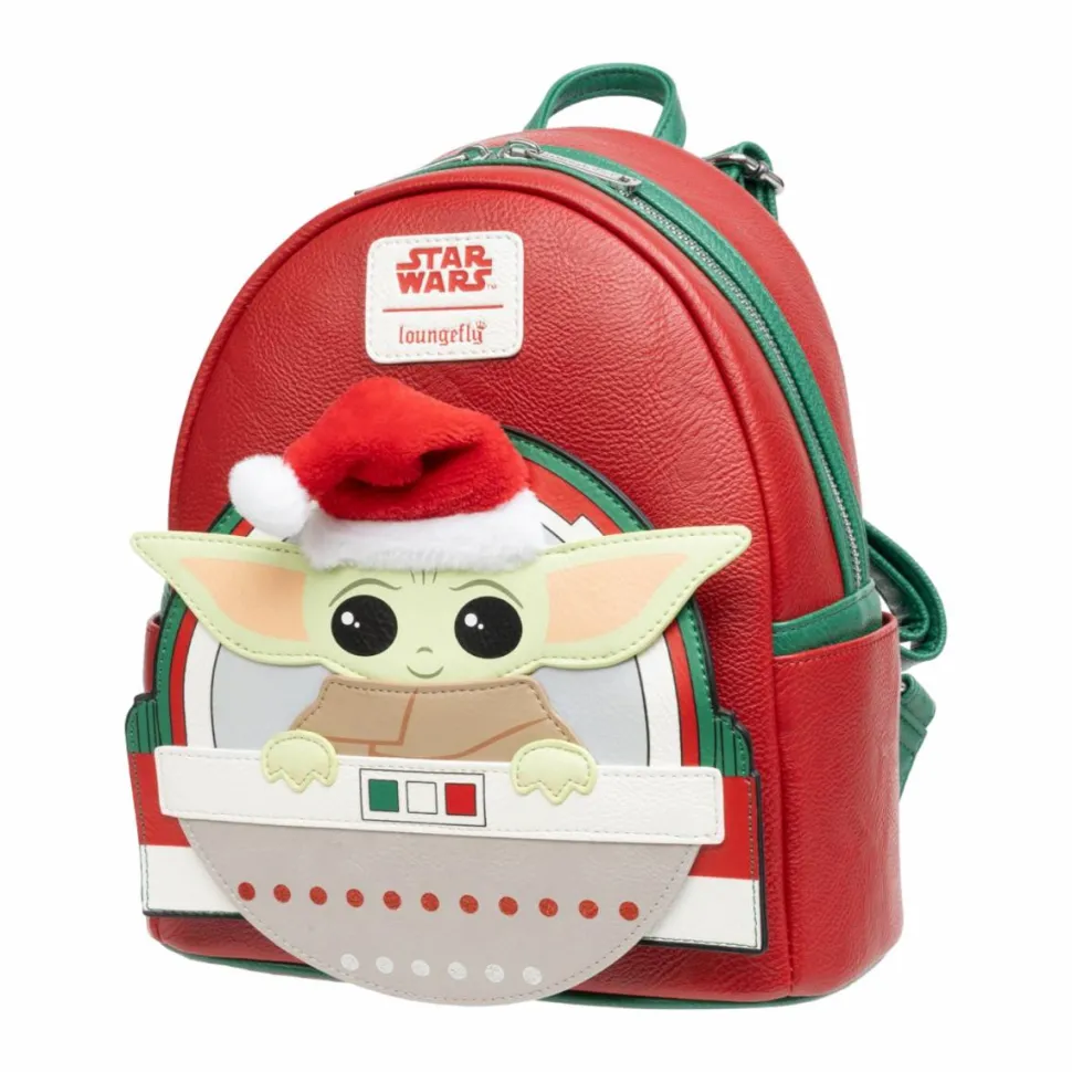 Star Wars - Santa Grogu 10" Faux Leather Mini Backpack