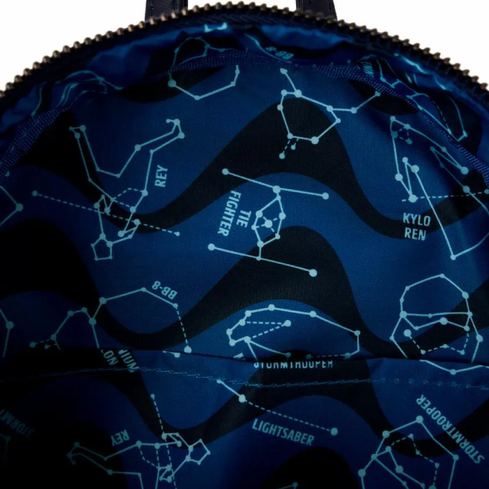 Star Wars - The Force Awakens Rey & Kylo Light Up 10" Faux Leather Mini Backpack