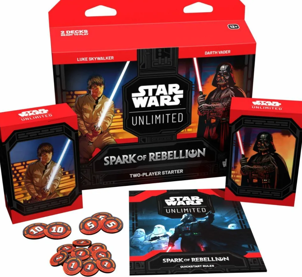 Star Wars - Unlimited Spark of Rebellion Luke Skywalker & Darth Vader Two-Player Starter Deck