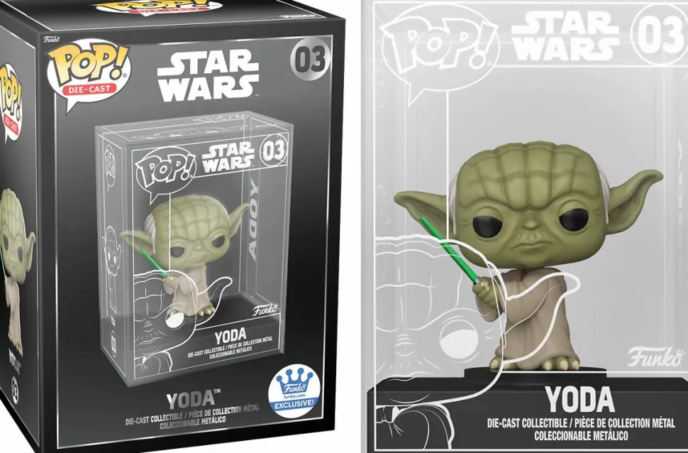 Star Wars - Yoda with Lightsaber Diecast Metal Pop! Vinyl Figure (Funko / Popcultcha Exclusive)