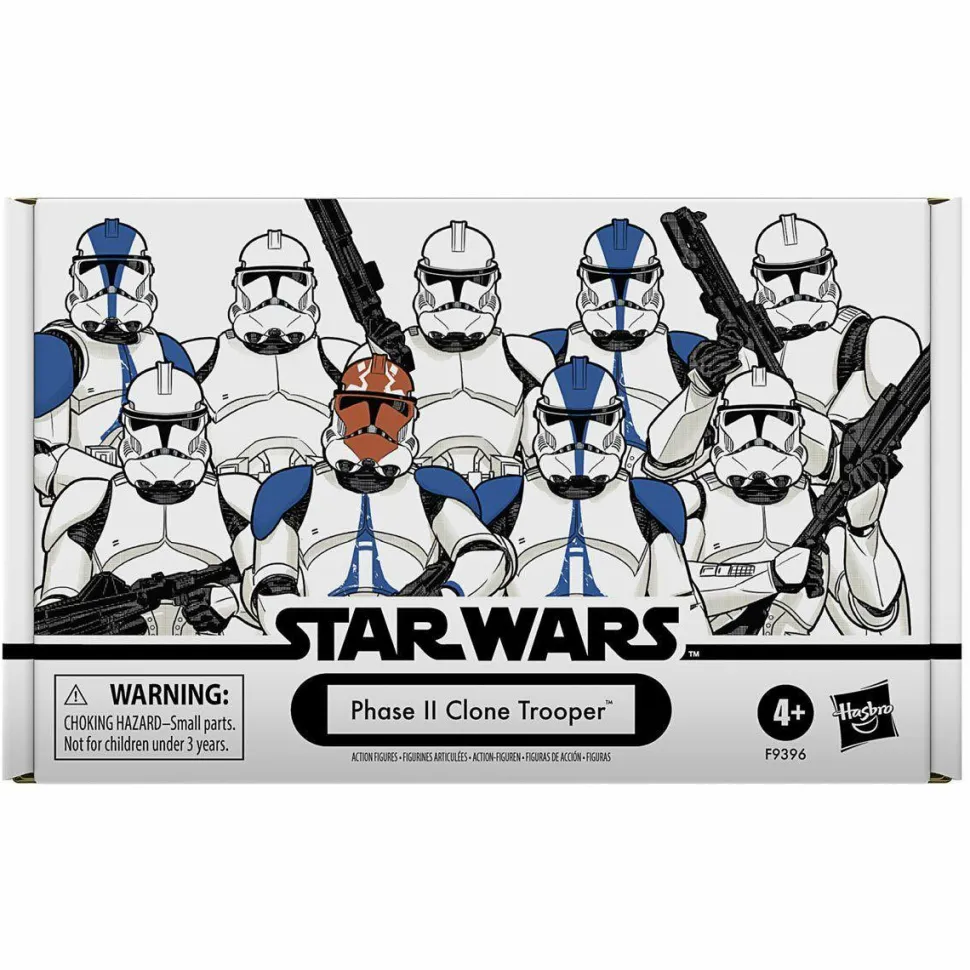 Star Wars: Ahsoka - Phase II Clone Trooper Vintage Collection Kenner 3.75" Scale Action Figure 4-Pack