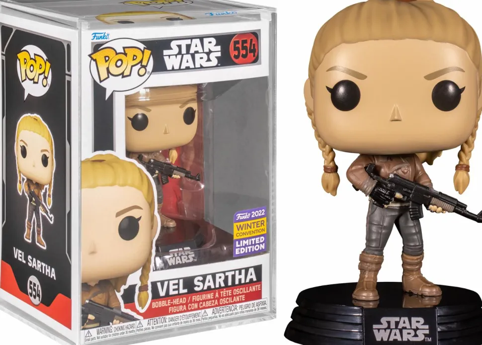 Star Wars: Andor - Vel Sartha Pop! Vinyl Figure in Acrylic Pop! Protector (2022 Winter Convention Exclusive / Popcultcha Exclusive)