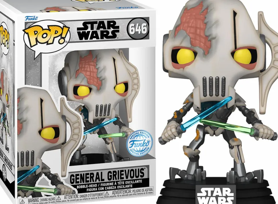 Star Wars: Battlefront II - General Grievous with Battle Damage Pop! Vinyl Figure