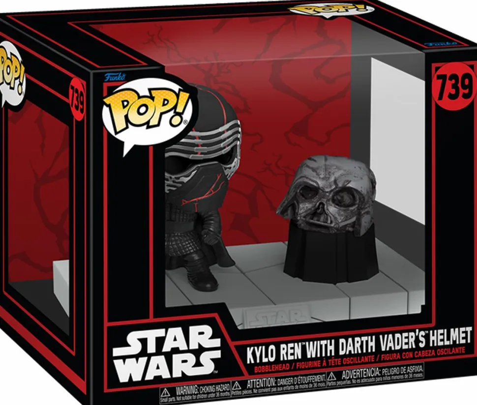 Star Wars: Dark Side - Kylo Ren with Darth Vader's Helmet Deluxe Pop! Vinyl Figure