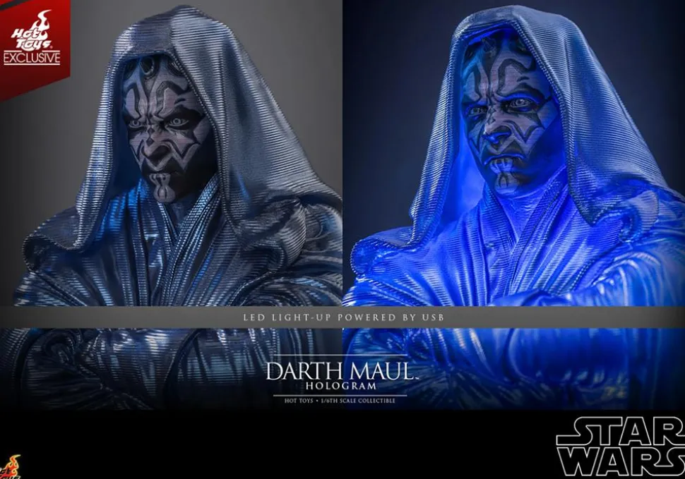 Star Wars Episode I: The Phantom Menace - Darth Maul Hologram 1/6th Scale Hot Toys Light-Up Figure (Hot Toys Exclusive)