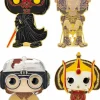 Star Wars Episode I: The Phantom Menace - Darth Maul, Anakin, Sebulba & Queen Amidala 4" Pop! Enamel Pin Bundle (Set of 4)