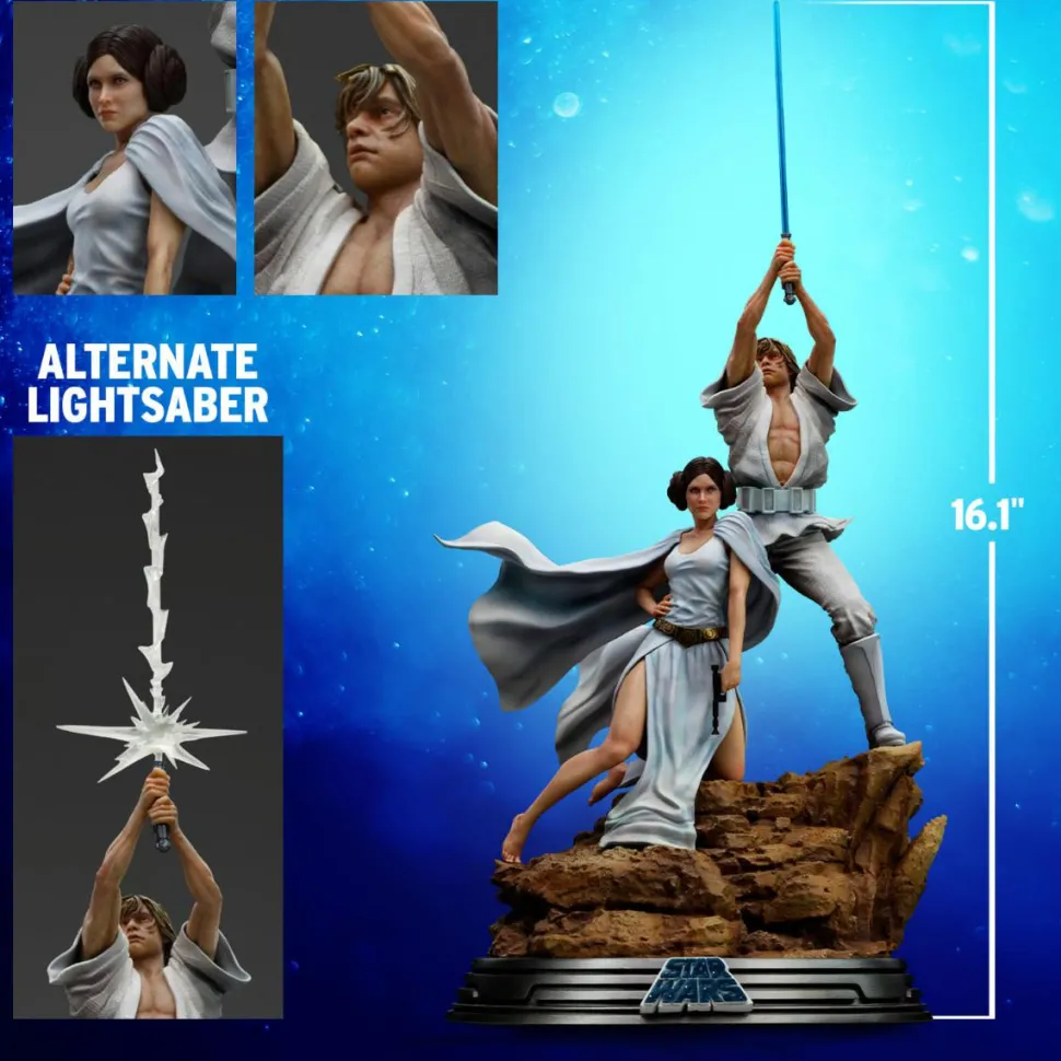 Star Wars Episode IV: A New Hope - Luke & Leia Deluxe 1/10th Scale Statue