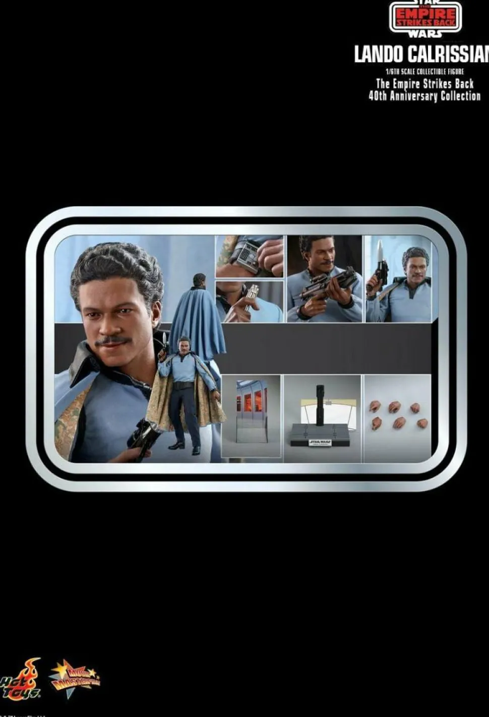 Star Wars Episode V: The Empire Strikes Back - Lando Calrissian 40th Anniversary 1/6th Scale Hot Toys Action Figure