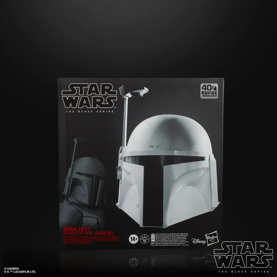 Star Wars Episode V: The Empire Strikes Back - Boba Fett (Prototype Armor) Helmet Black Series 1:1 Scale Life-Size Prop Replica