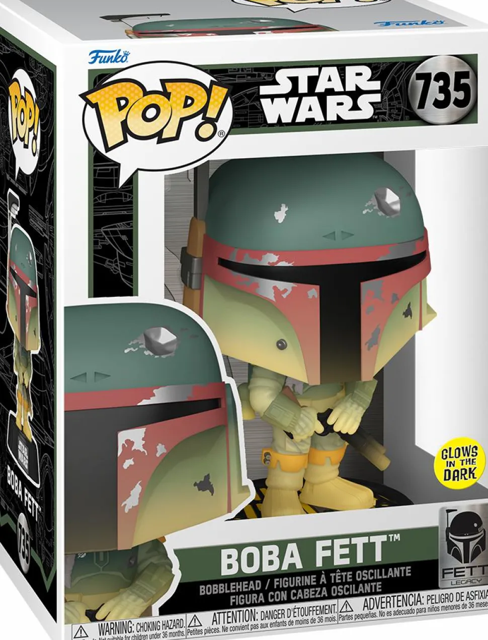 Star Wars: Fett Legacy - Boba Fett with Rifle Glow-in-the-Dark Pop! Vinyl Figure