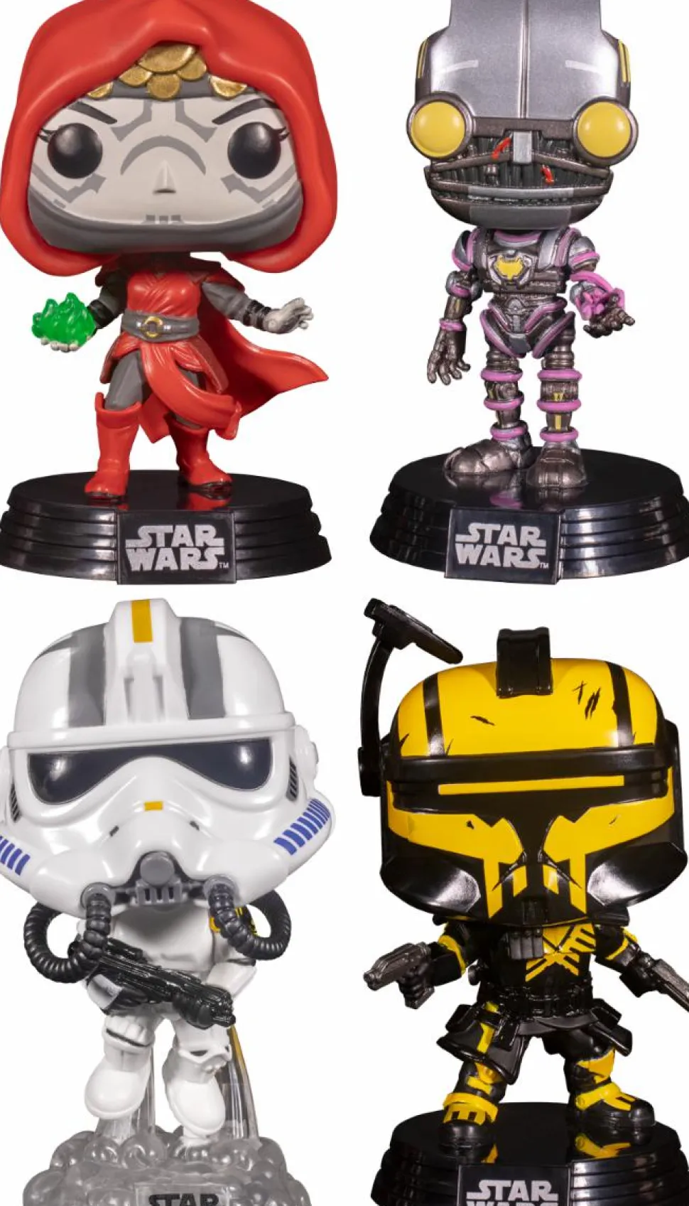 Star Wars: Gaming Greats - Imperial Rocket Trooper, Merrin, ARC Umbra Trooper & Proxy Glow in the Dark Pop! Vinyl Bundle (Set of 4)