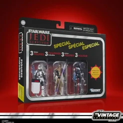 Star Wars Jedi: Survivor - Riot Scout Trooper, MagnaGuard & KX Security Droid Gaming Greats Vintage Collection Kenner 3.75” Scale Action Figure 3-Pack