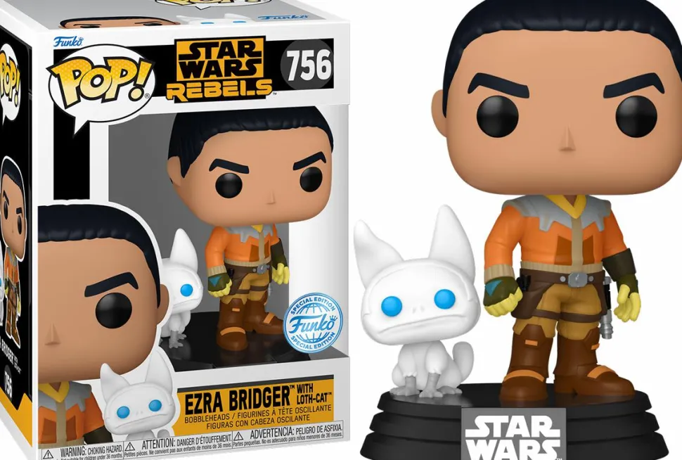 Star Wars: Rebels - Ezra Bridger with Loth-Cat Pop! Vinyl Figure