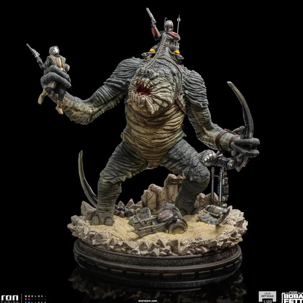 Star Wars: The Book of Boba Fett - Boba Fett & Rancor 1/20th Scale Diorama Statue