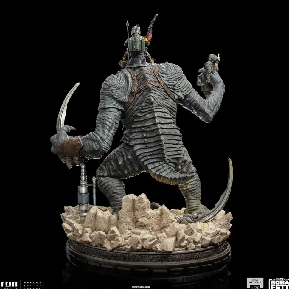 Star Wars: The Book of Boba Fett - Boba Fett & Rancor 1/20th Scale Diorama Statue