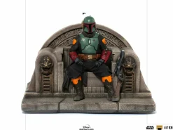 Star Wars: The Mandalorian - Boba Fett on Throne Deluxe 1/10th Scale Statue