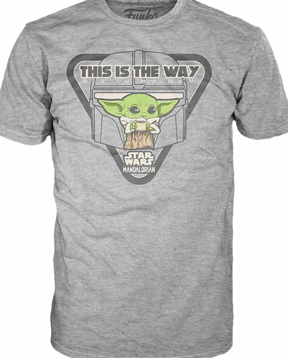 Star Wars: The Mandalorian - Grogu This Is The Way SuperCute Unisex Grey T-Shirt