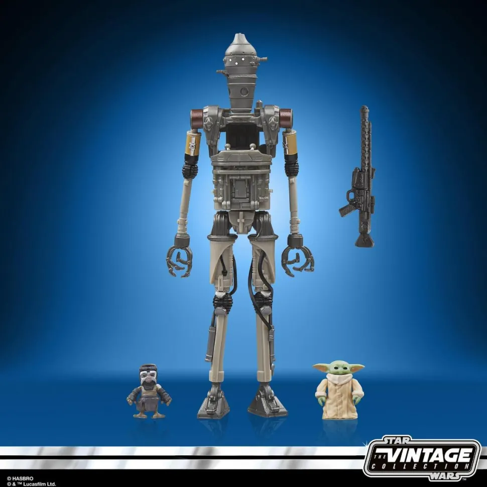 Star Wars: The Mandalorian - IG-12, Grogu & Anzellan Vintage Collection Kenner 3.75" Scale Action Figure