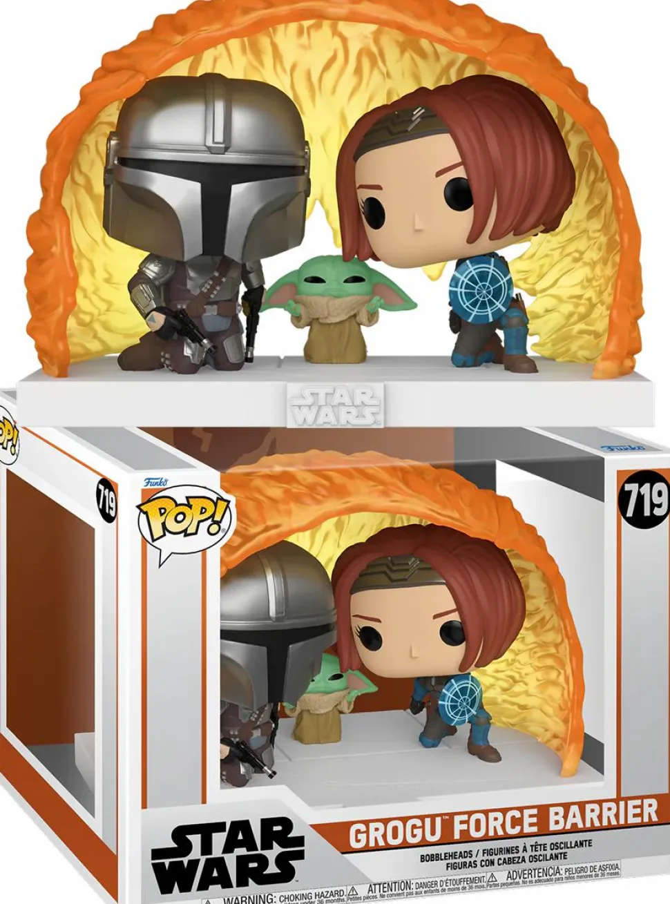 Star Wars: The Mandalorian - Grogu Force Barrier Pop! Moment Vinyl Figure