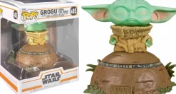 Star Wars: The Mandalorian - Grogu Using The Force Deluxe Pop! Vinyl Figure with Light & Sound