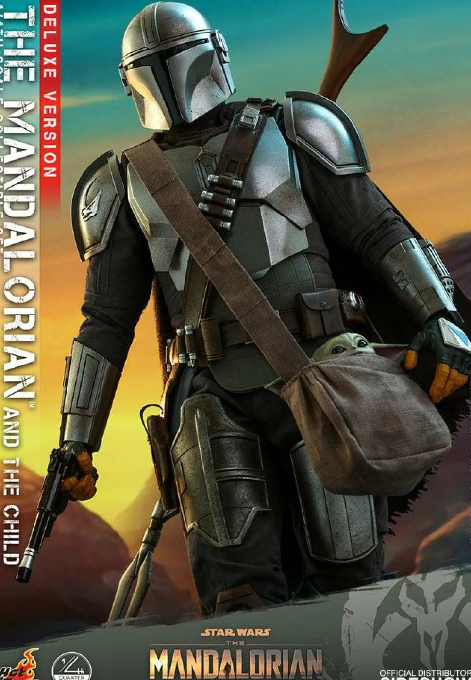 Star Wars: The Mandalorian - The Mandalorian & The Child Deluxe 1/4 Scale Hot Toys Action Figure 2-Pack (Int Sales Only)
