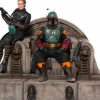 Star Wars: The Mandalorian - Boba Fett & Fennec on Throne Deluxe 1/10th Scale Statue