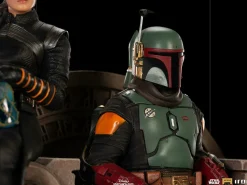 Star Wars: The Mandalorian - Boba Fett & Fennec on Throne Deluxe 1/10th Scale Statue
