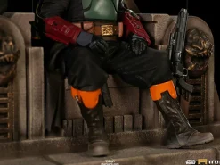 Star Wars: The Mandalorian - Boba Fett & Fennec on Throne Deluxe 1/10th Scale Statue