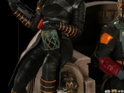Star Wars: The Mandalorian - Boba Fett & Fennec on Throne Deluxe 1/10th Scale Statue