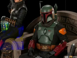 Star Wars: The Mandalorian - Boba Fett & Fennec on Throne Deluxe 1/10th Scale Statue
