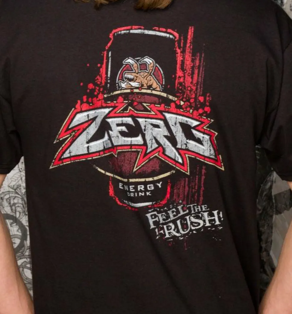 StarCraft - Zerg Rush Energy Drink Black Male T-Shirt