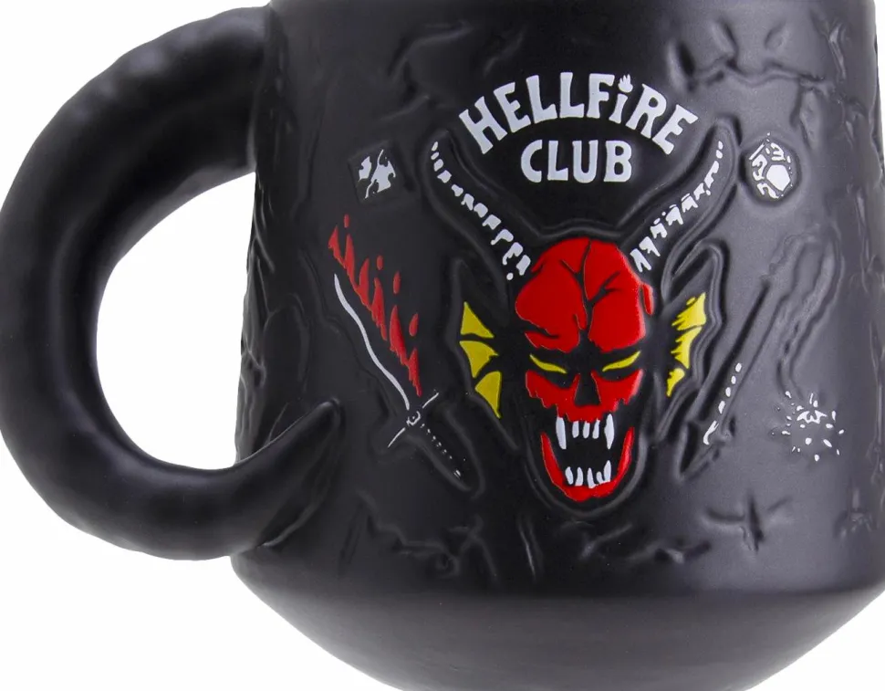 Stranger Things 4 - Hellfire Club Demon Embossed Ceramic Mug