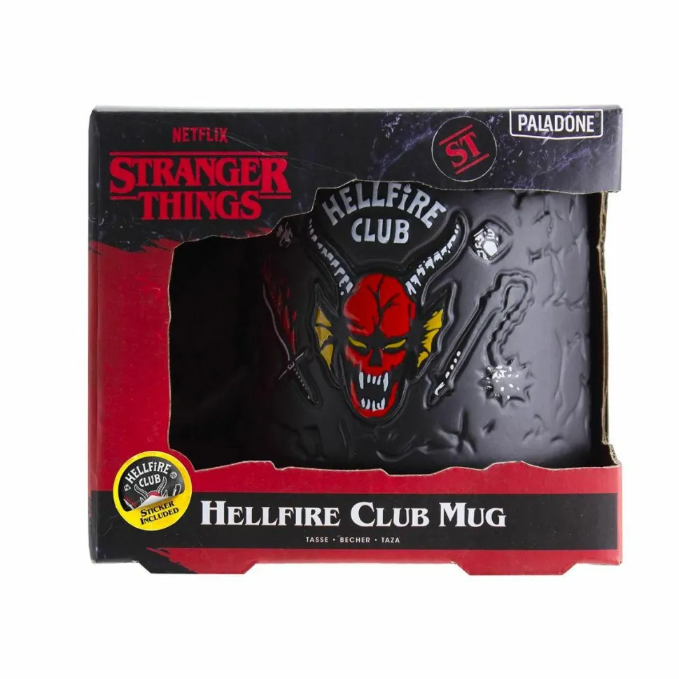 Stranger Things 4 - Hellfire Club Demon Embossed Ceramic Mug