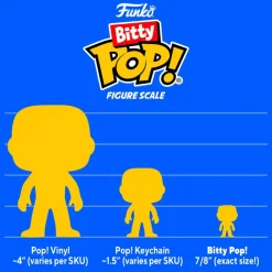 Stranger Things - Dustin, Lucas, Eleven (with Electrodes) & Mystery Bitty Pop! Vinyl Figure 4-Pack