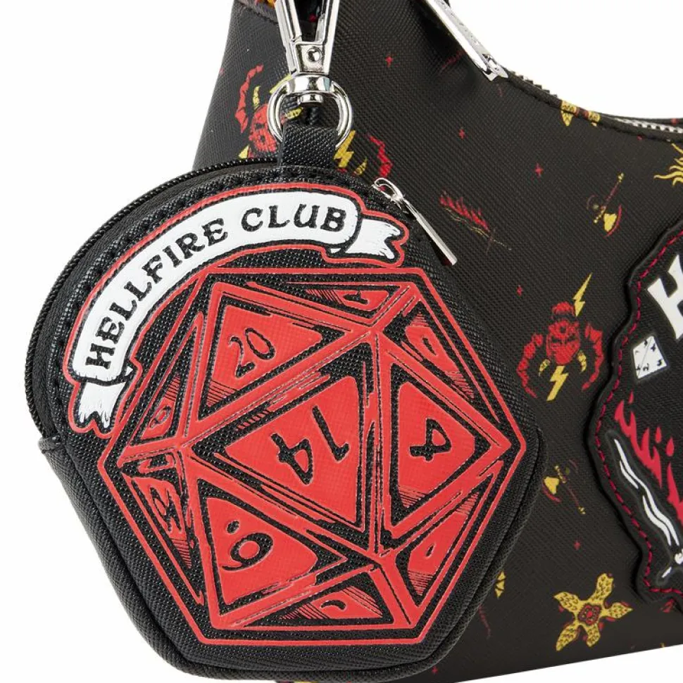 Stranger Things - Hellfire Club Glow in the Dark 6" Faux Leather Crossbody Bag