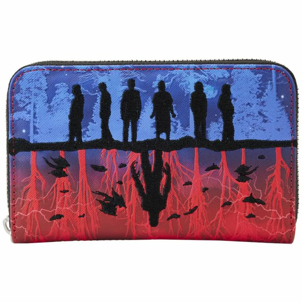 Stranger Things - Upside Down Shadows 4” Faux Leather Zip-Around Wallet