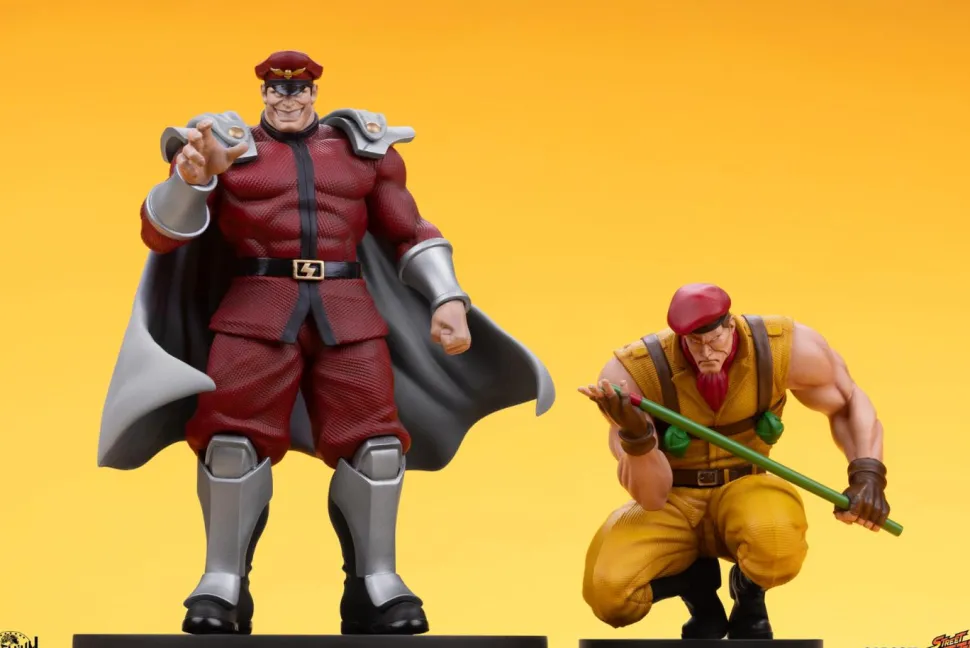 Street Fighter - M. Bison & Rolento 1/10th Scale Statue Set of 2