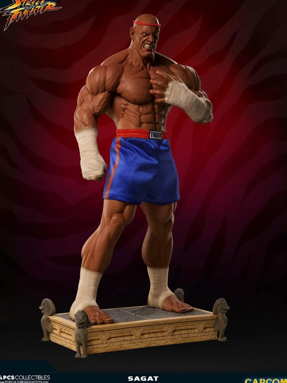 Street Fighter - Sagat Victory Exclusive 1/3 Scale Statue