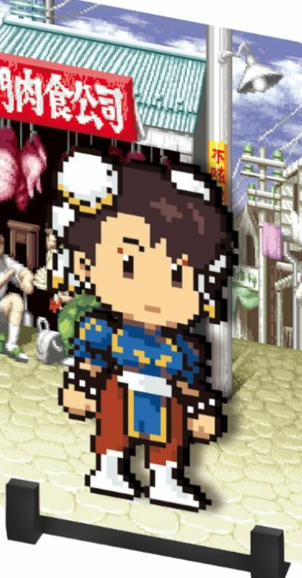 Street Fighter II - Chun Li FiGGYZ Pixel Art 4.3" PVC Magnet