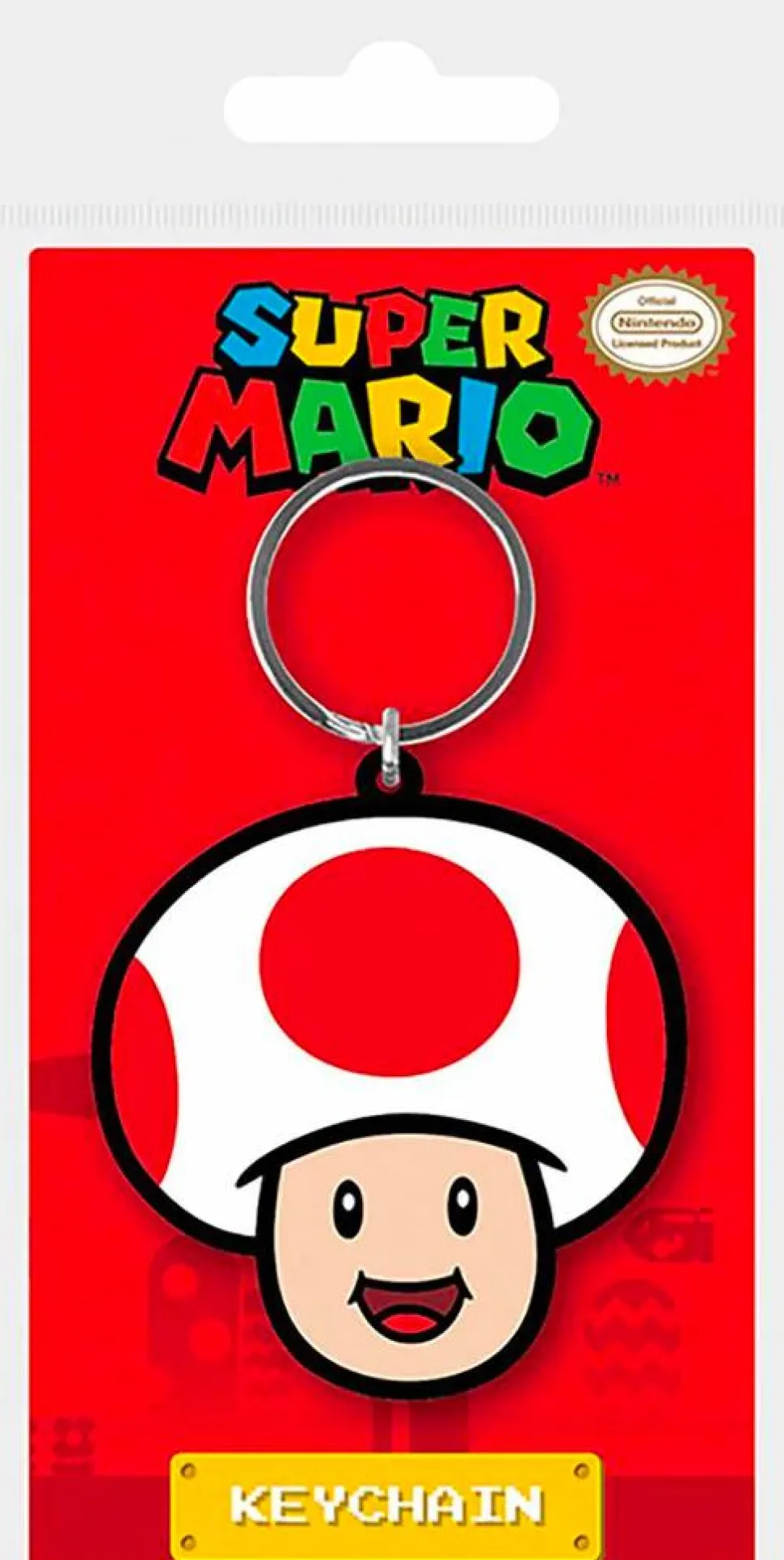 Super Mario - Toad Rubber Keychain
