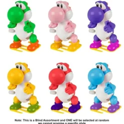 Super Mario - Yoshi Wind Ups Blind Box Capsule Wind Up Collectible Figure (Display of 12)