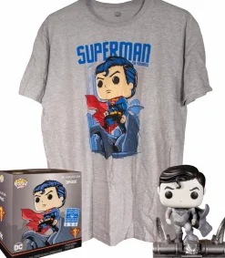 Superman - Superman Black & White Jim Lee Collection Deluxe Pop! Vinyl Figure & T-Shirt Box Set