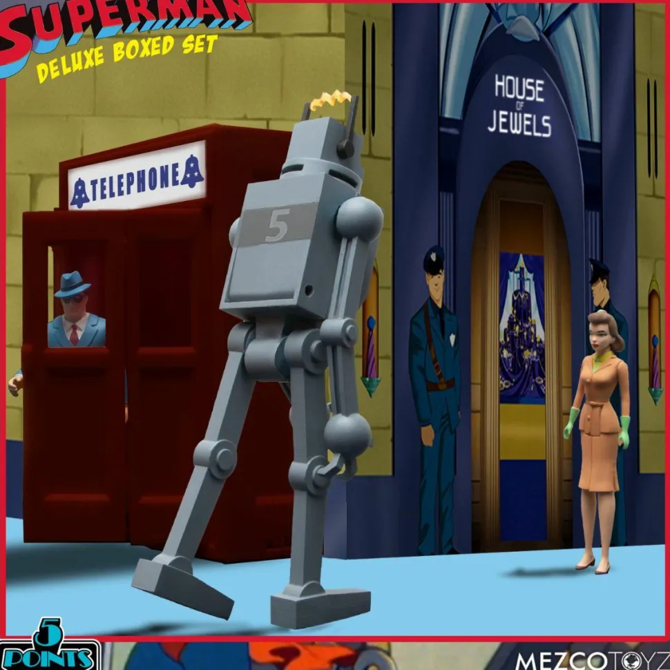 Superman - Superman: The Mechanical Monsters (1941) Deluxe 5-Points 3.75” Action Figure 4-Pack