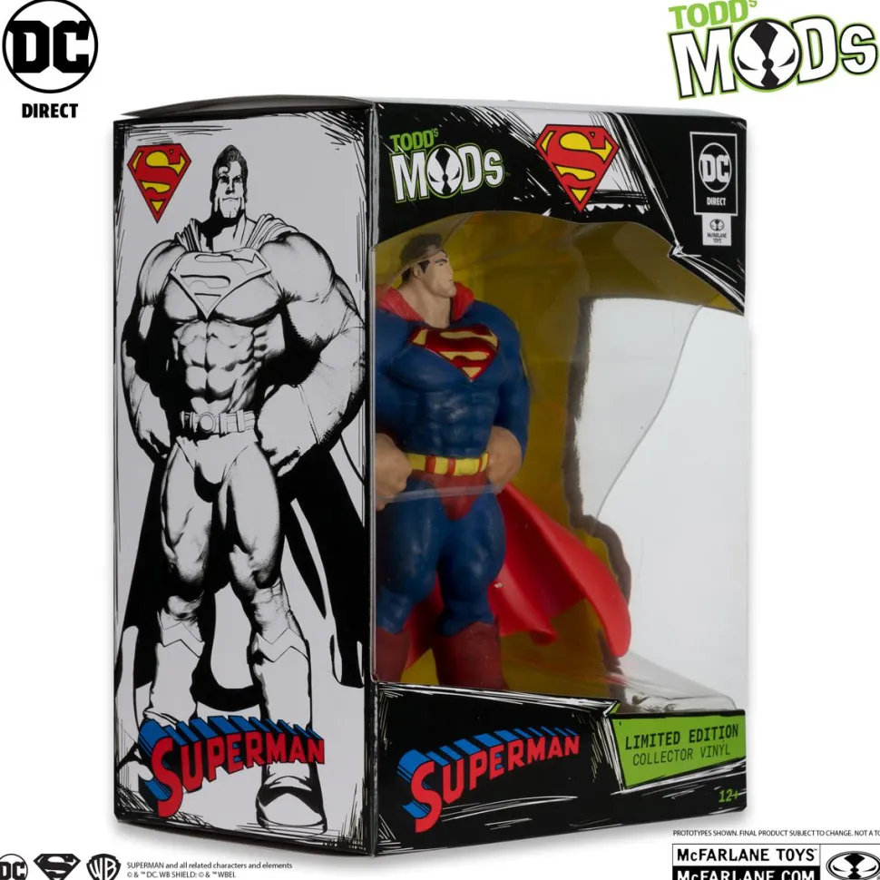Superman - Superman Todd's Mods Collector Vinyl 4.5" Scale PVC Posed Figure