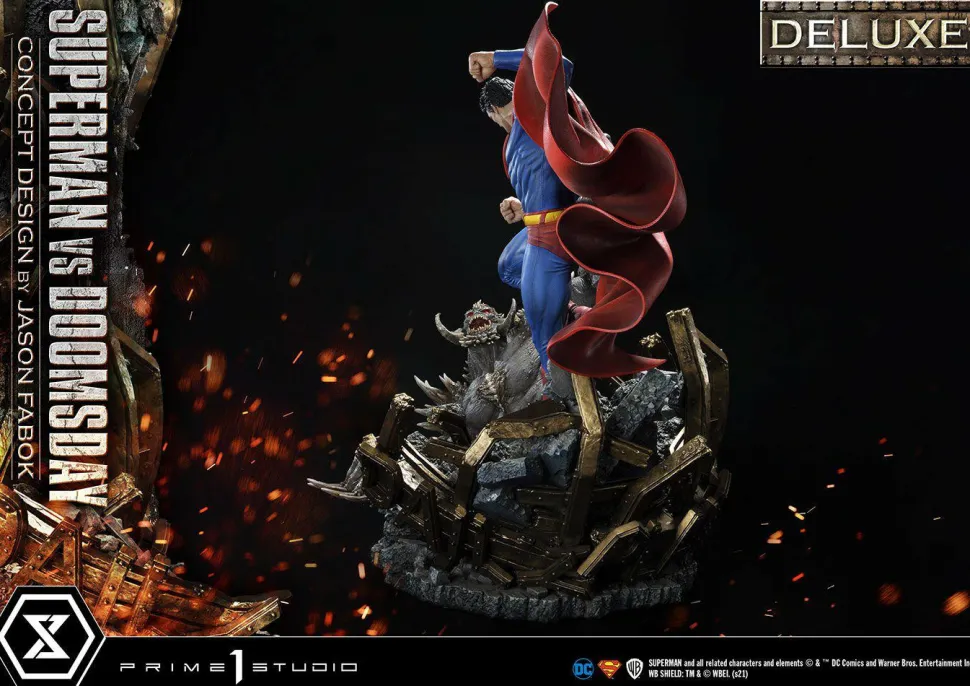 Superman - Superman vs Doomsday Deluxe 1/3 Scale Diorama Statue